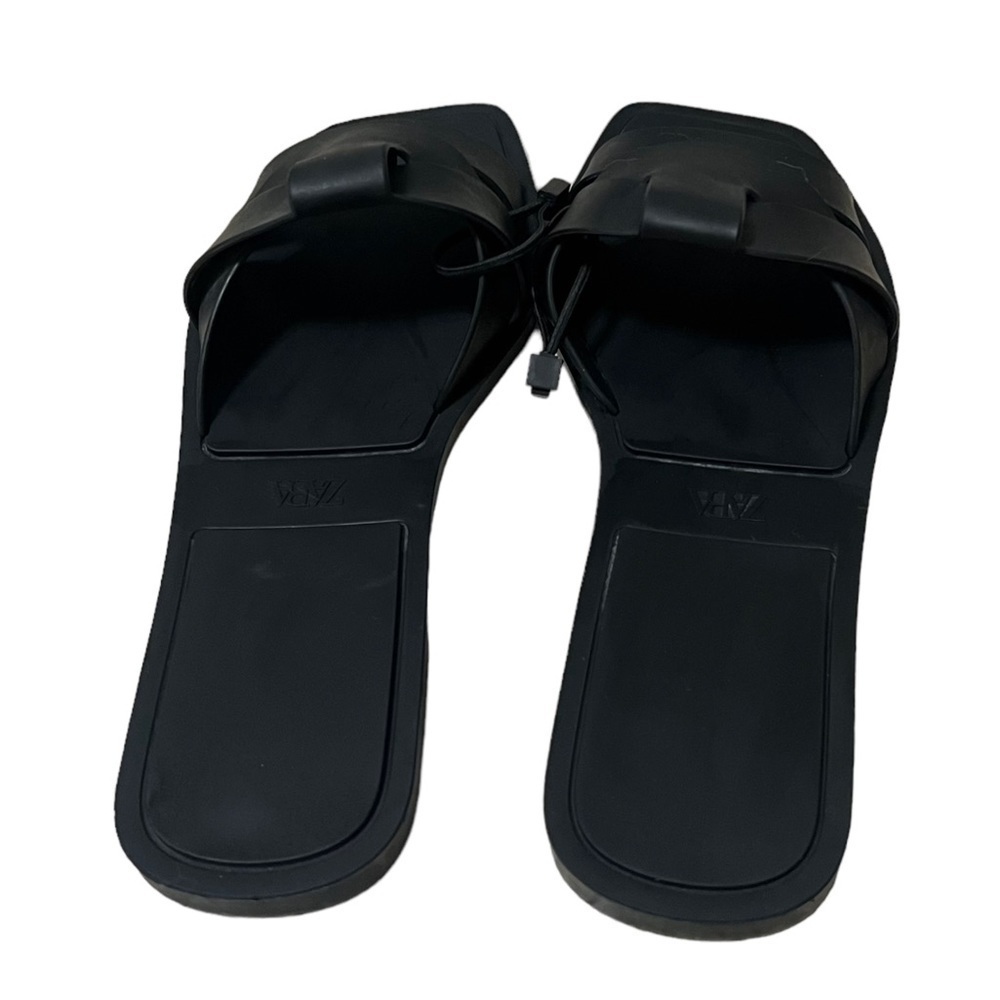 Zara Women’s Black Slip on Sandals Size 36 Brand New - Picture 5 of 5